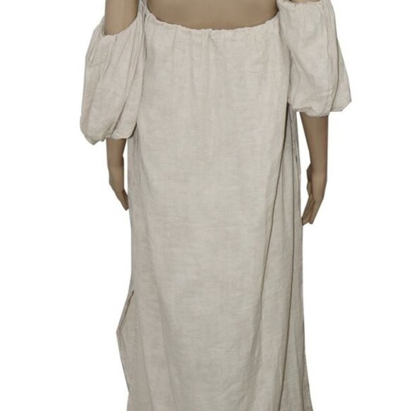 Free People Off-Shoulder Cream Maxi Dress - Picture 3 of 5